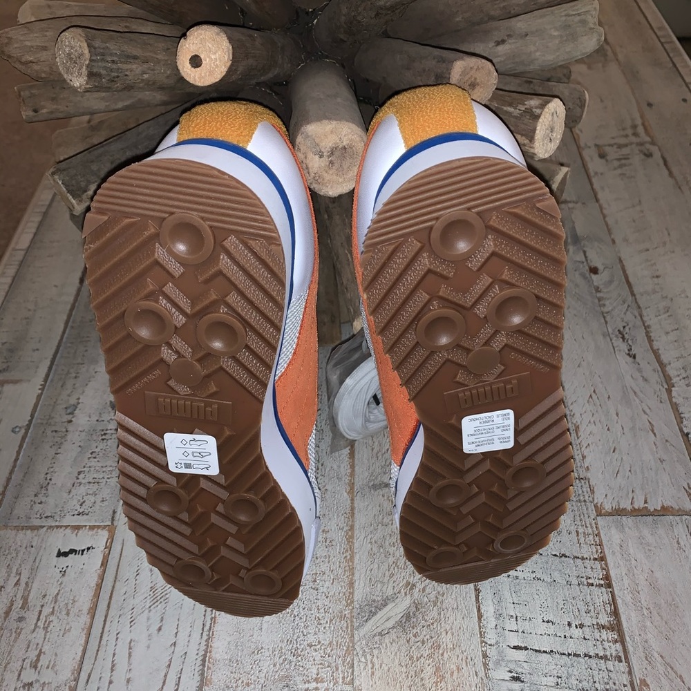 🔥PUMA ROMA🔥 AMOR WMN SNKRS -White/Mandarin 🔥 - Picture 5 of 8